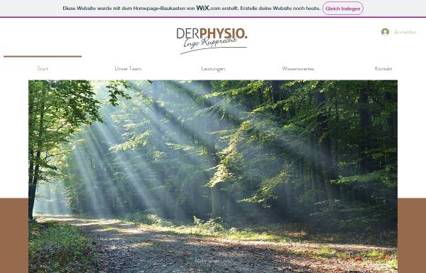 Vorschau von www.derphysio-rupprecht.de, Physiotherapie & Massage GmbH