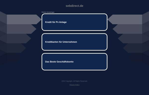 Vorschau von www.sebdirect.de, SEBdirect virtuelle Niederlassung der SEB AG