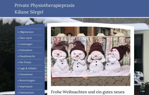 Vorschau von www.praxis-kilianesoergel.de, Private Physiotherapiepraxis Kiliane Sörgel