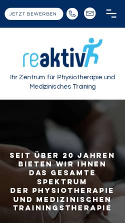 Vorschau der mobilen Webseite www.physio-conzen.de, Praxis für Krankengymnastik Ursula Conzen
