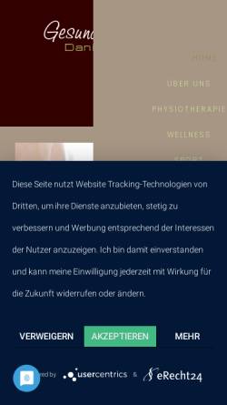 Vorschau der mobilen Webseite www.gesundheitszentrum-traeger.de, Gesundheitszentrum Daniela Träger