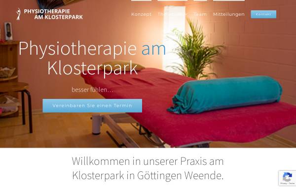 Vorschau von www.physiotherapie-am-klosterpark.de, Physiotherapie am Klosterpark