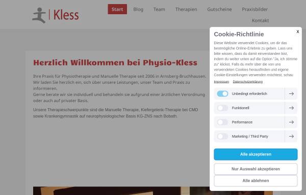 Vorschau von www.physio-kless.de, Holger Kless