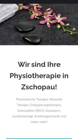 Vorschau der mobilen Webseite www.physiotherapieandreasuhlig.de, Physiotherapie Andreas Uhlig