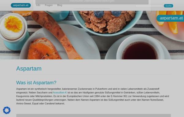Vorschau von www.aspartam.at, Aspartam