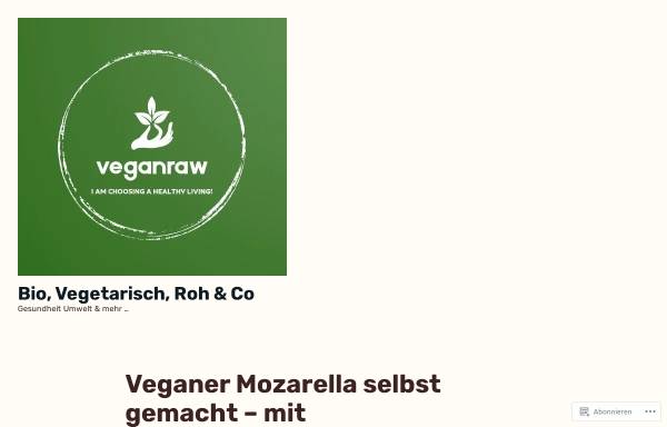 Vorschau von veganraw.wordpress.com, Veganraw’s Rohkostleben - Rezepte & Blog