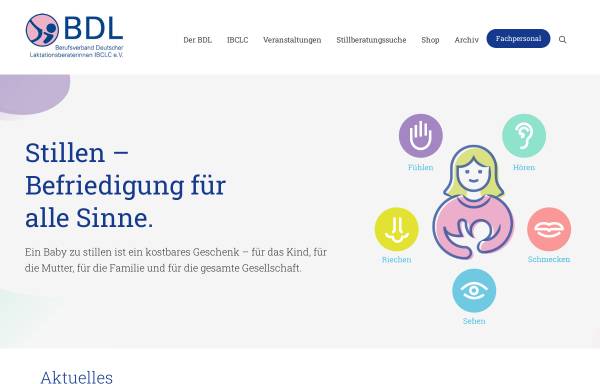 Vorschau von www.bdl-stillen.de, Berufsverband Deutscher Laktationsberaterinnen IBCLC e. V