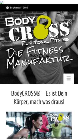 Vorschau der mobilen Webseite www.bodycross.de, BodyCROSS