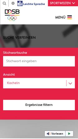 Vorschau der mobilen Webseite www.richtigfitab50.de, Richtig Fit ab 50