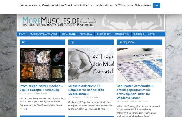 Vorschau von www.moremuscles.de, MoreMuscles.de
