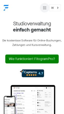 Vorschau der mobilen Webseite www.fitogram.de, Fitogram