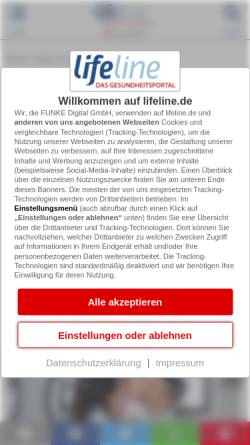 Vorschau der mobilen Webseite www.lifeline.de, Kinderwunsch