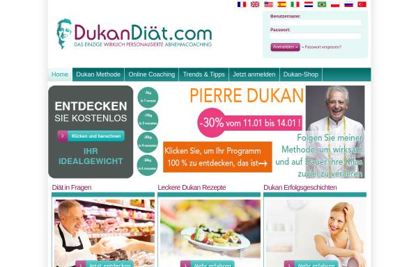 Vorschau von www.dukandiaet.com, Die Dukan-Diät