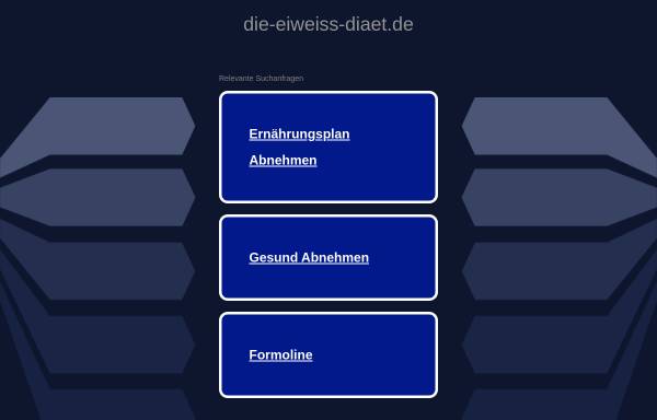 Vorschau von www.die-eiweiss-diaet.de, Die Eiweiß Diät
