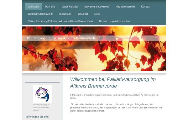 Vorschau von www.palliativnetz-brv.de, Palliativversorgung im Altkreis Bremervörde - PViAB GbR