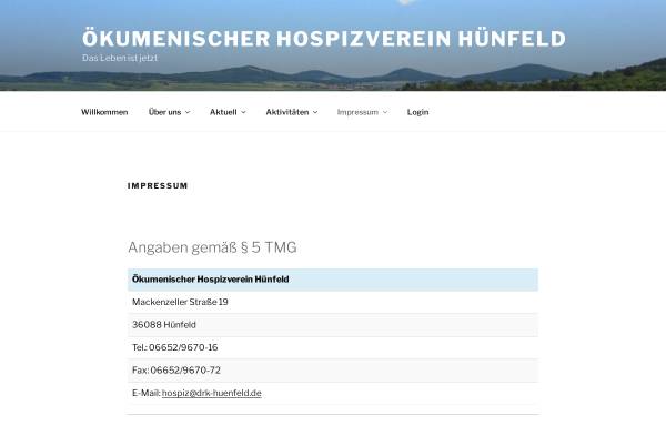 Vorschau von hospizverein-huenfeld.de, Ökumenischer Hospizverein Hünfeld