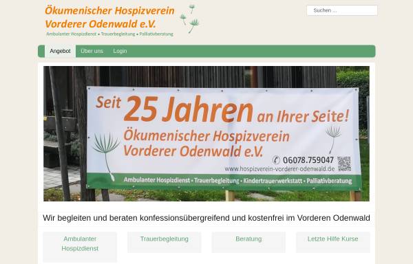 Vorschau von www.hospizverein-vorderer-odenwald.de, Ökumenischer Hospizverein Vorderer Odenwald e.V.