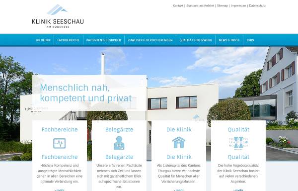 Vorschau von www.klinik-seeschau.ch, Klinik Seeschau