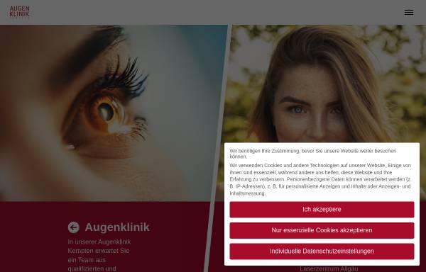 Vorschau von www.augenklinik-kempten.de, Augenklinik Kempten