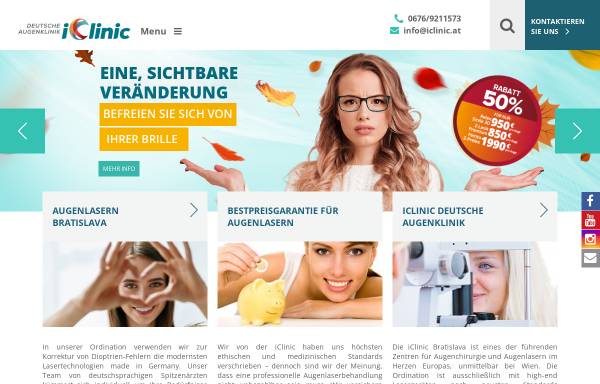 Vorschau von www.iclinic.at, iClinic Bratislava