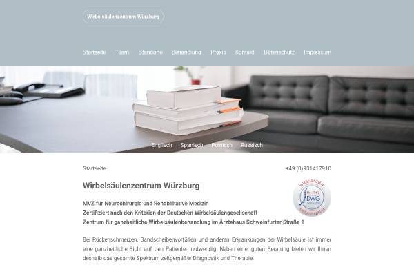 MVZ für Neurochirurgie und Rehabilitationsmedizin Würzburg