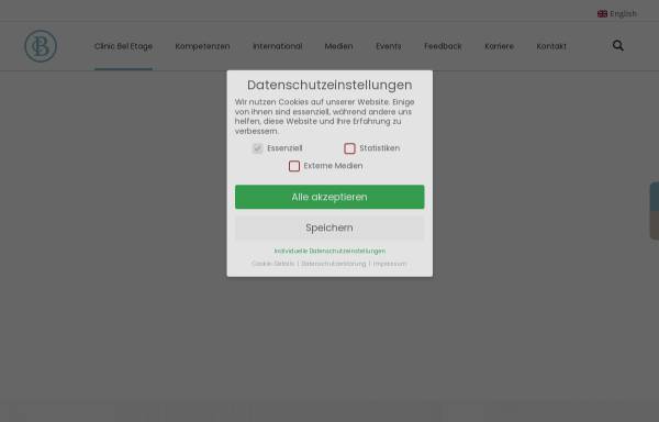 Vorschau von clinicbeletage.de, Clinic Bel Etage