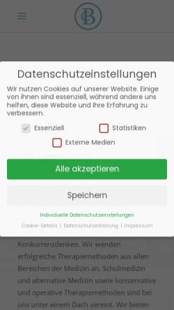 Vorschau der mobilen Webseite clinicbeletage.de, Clinic Bel Etage