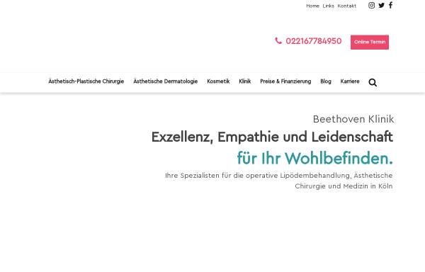 Vorschau von www.beethoven-klinik-koeln.de, Beethoven 5.13 Klinik-Köln GmbH & Co. KG