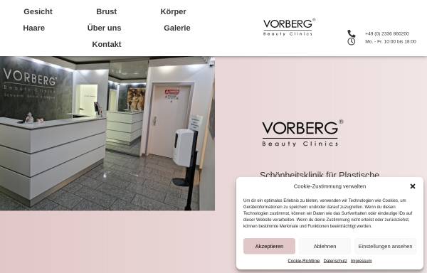 Vorschau von www.vorberg.com, Vorberg Beauty Clinics