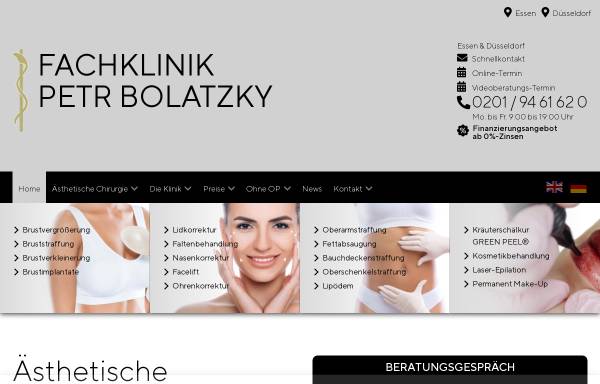 Vorschau von www.bolatzky.de, Fachklinik Petr Bolatzky