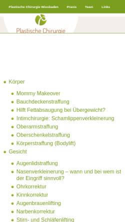 Vorschau der mobilen Webseite guenther-riedel.de, Plastische Chirurgie - Dr. med. Günther Riedel