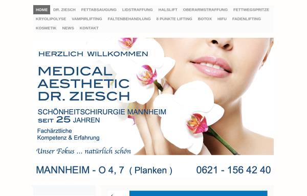 Vorschau von www.medical-aesthetic-mannheim.de, Beautyklinik Mannheim