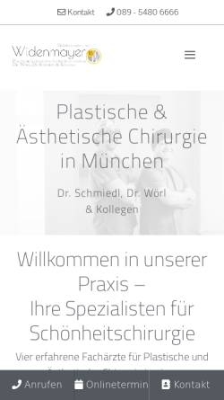 Vorschau der mobilen Webseite www.plastische-chirurgen-muenchen.com, Plastethik - Praxisgemeinschaft für Plastische und Ästhetische Chirurgie