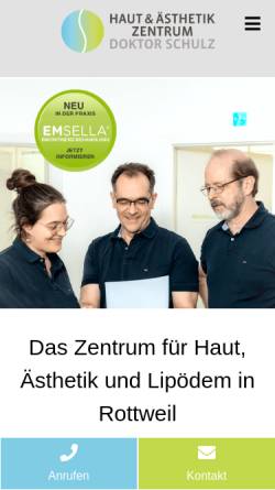 Vorschau der mobilen Webseite doktorschulz.com, Praxis für Dermatologie Dr. med. Thomas Schulz