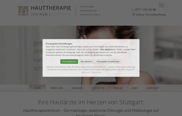 Vorschau von www.haut-therapie-zentrum.de, HautTherapieZentrum Stuttgart