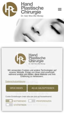 Vorschau der mobilen Webseite www.hpc-kurpfalz.de, Dr. Nina Ofer-Morsey