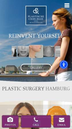 Vorschau der mobilen Webseite klosterstern-praxis.de, Plastische Chirurgie am Klosterstern