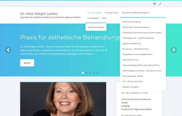 Vorschau von www.lettko.de, Dr. med. Margit Lettko