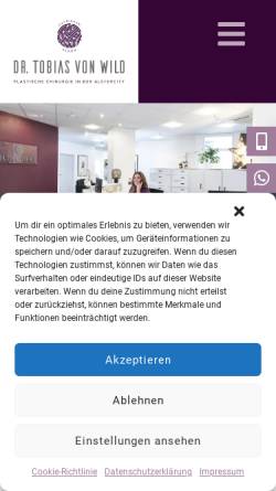 Vorschau der mobilen Webseite aesthesium.de, Ästhesium