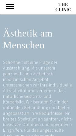 Vorschau der mobilen Webseite www.plastischechirurgie-zh.ch, Dr. med. Eva Neuenschwander Fürer