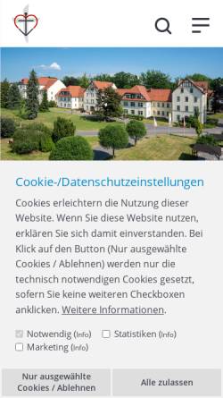 Vorschau der mobilen Webseite www.bethanien-hochweitzschen.de, Fachkrankenhaus Bethanien Hochweitzschen