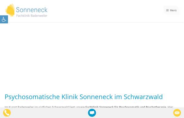 Vorschau von www.sonneneck-fachklinik.de, Sonneneck Fachklinik