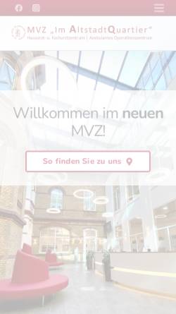 Vorschau der mobilen Webseite www.mvz-herderstrasse.de, Medizinisches Versorgungszentrum Herderstraße