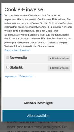Vorschau der mobilen Webseite www.vdek-kliniklotse.de, VDEK Klinik-Lotse