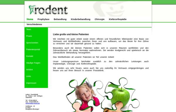 Vorschau von www.rodent-praxis.de, Rodent Praxisklinik