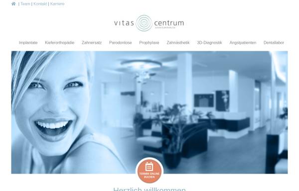 Vorschau von www.vitas-clinic.de, Vitas Clinic - Ästhetik und Zahnheilkunde GmbH & Co KG