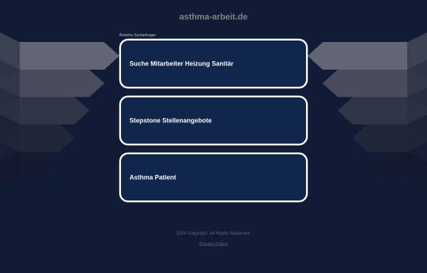 Vorschau von www.asthma-arbeit.de, Asthma und Arbeit