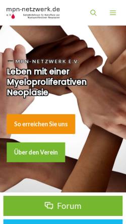 Vorschau der mobilen Webseite www.mpn-netzwerk.de, Mpn-Netzwerk e. V.