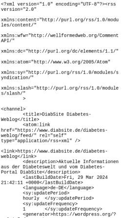 Vorschau der mobilen Webseite www.diabsite.de, DiabSite-Diabetes Weblog