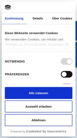 Vorschau der mobilen Webseite www.diabetiker-bw.de, DBW Diabetiker Baden-Württemberg e.V.